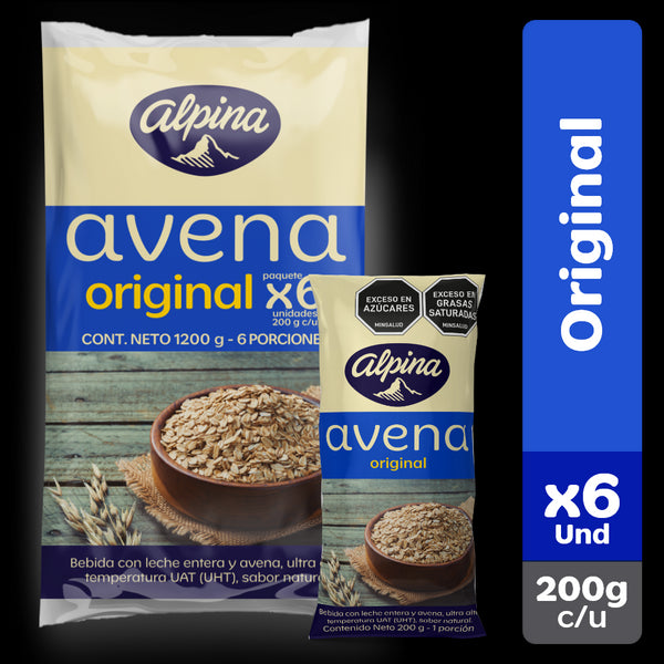 AVENA ALPINA 6U 200G NATURAL BOLSA